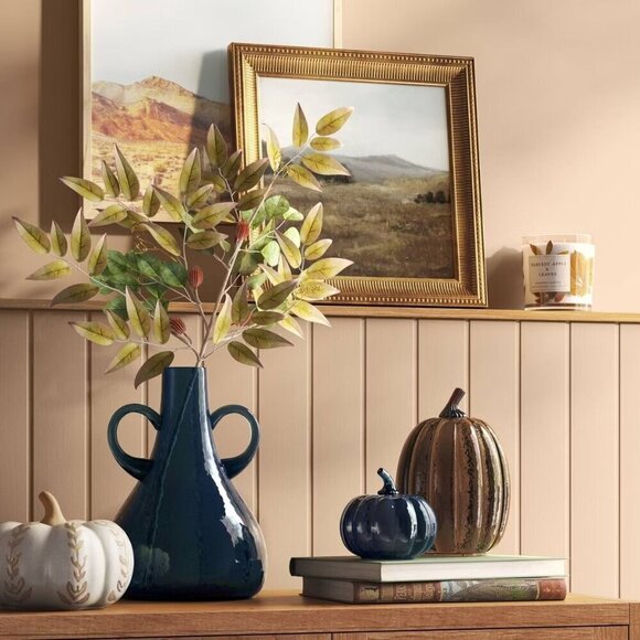 Threshold Hammered Glass Decorative Vase‎ Blue - Target - Fall 2024 - NIB - Picture 2 of 5